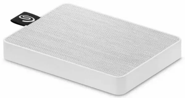 Seagate 500GB One Touch SSD - White; 2.5''; USB-C; USB 3.0